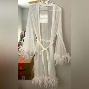 Bridal Feather Robe